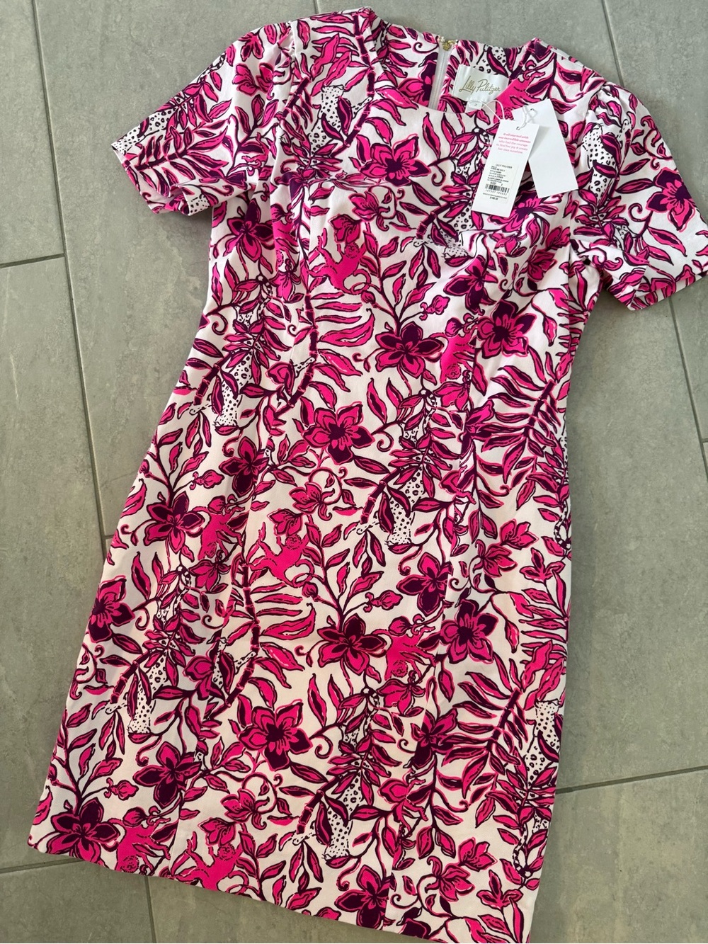 Lilly Pulitzer Pink Floral Midi Dress